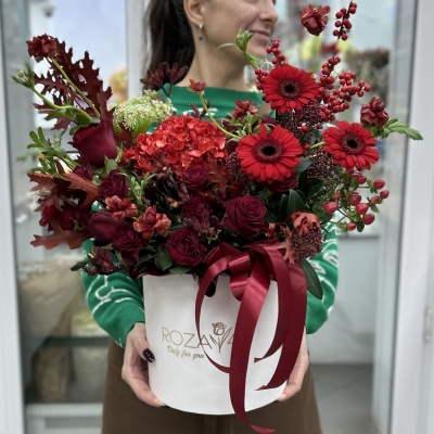 Букет дня Пламя в коробке